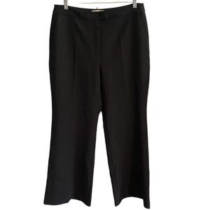 EUC Anthropologie Black Wide Leg Trousers Dress Pants Size XL
